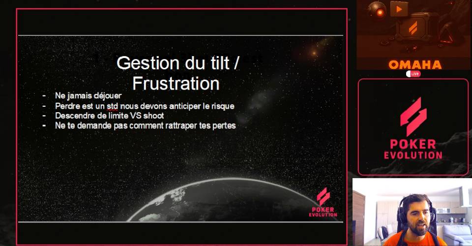 contenu vidéo de la masterclass Poker Evolution Pot limit omaha en Cash Game