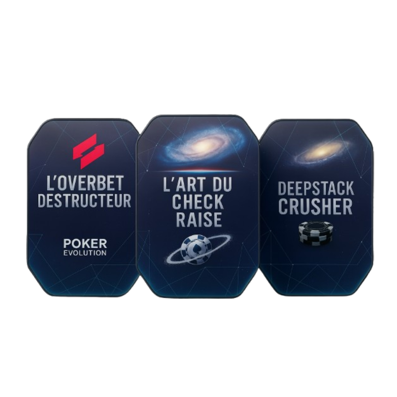 Pack de 3 modules de formation poker cash game